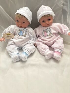 Twins From Special Welcome Collector Edition Baby Doll Set (Boy & Girl) 14” NOS